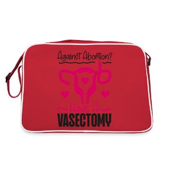 Feminist Against Abortion? Have A - Retro Bag - red/white - Back