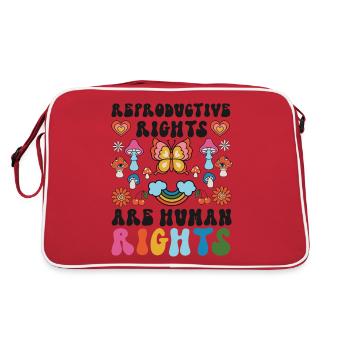 Feminist Reproductive Rights Are - Retro Bag - red/white - Back