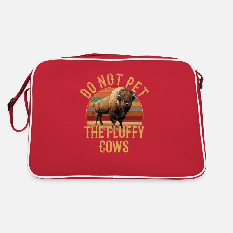 do not pet the fluffy cows Retro Tasche