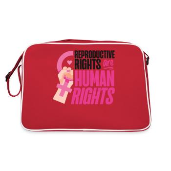 Feminist Reproductive Rights Are - Retro Bag - red/white - Back