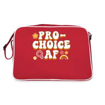 Feminist Pro-Choice Af - Retro Bag - red/white - Back
