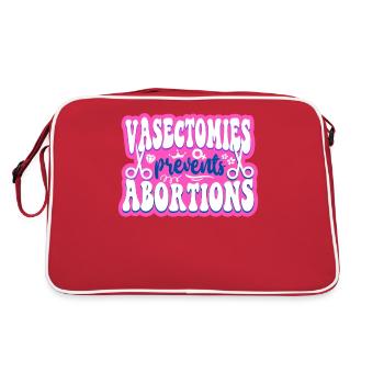 La vasectomie féministe empêche - Sac Retro - rouge/blanc - Dos