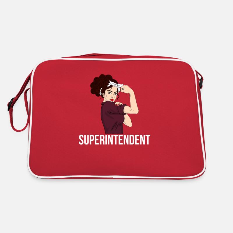 superintendent definition - Retro Tasche - Rot/Weiß