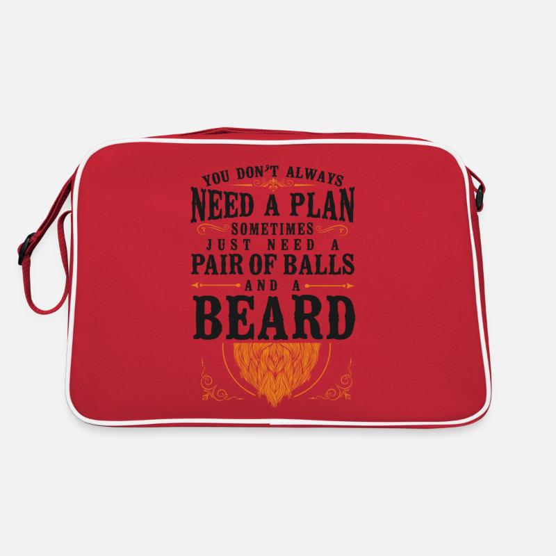 Beard Lover Bearded Man Ginger Retro Tasche