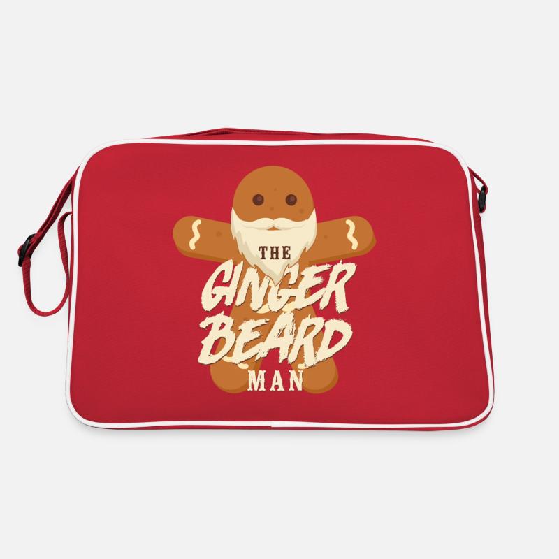 Beard Lover Bearded Man Christmas Retro Tasche