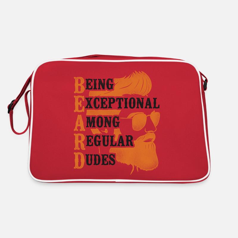 Beard Lover Bearded Man Ginger Retro Tasche