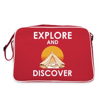 Explore and discover - Retro Bag - red/white - Back