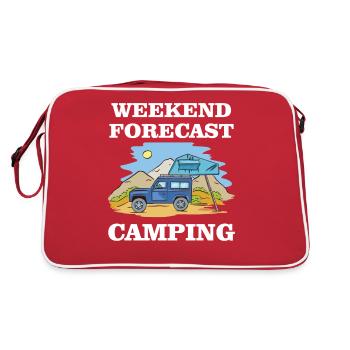 Prévisions de fin de semaine - Camping - Sac Retro - rouge/blanc - Dos