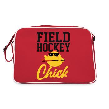 Field Hockey Chicken Field Hockey - Retro Tasche - Rot/Weiß - Hinten