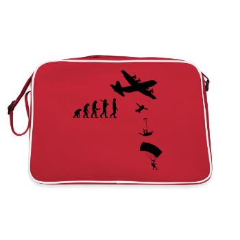 Parachute, Saut en parachute, Freefly, Parachutisme tête en bas - Sac Retro - rouge/blanc - Dos
