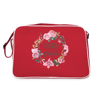 Nurse Midwife Birth Worker - Retro Tasche - Rot/Weiß - Hinten
