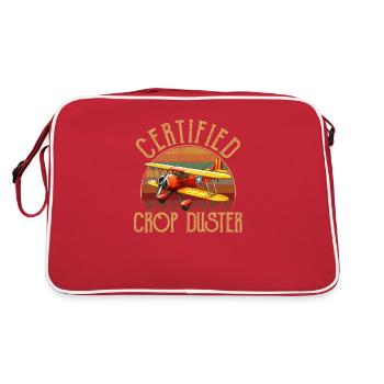 Certified Crop Duster - Retro Bag - red/white - Back