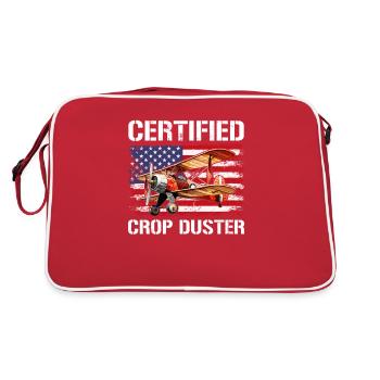 Certified Crop Duster - Retro Bag - red/white - Back