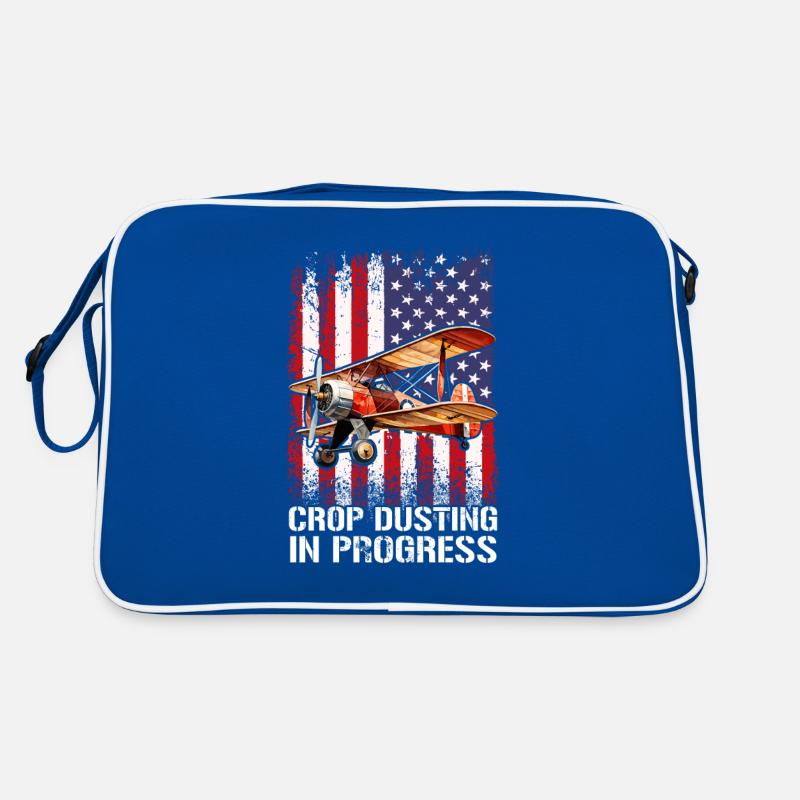 certified crop duster Retro Tasche