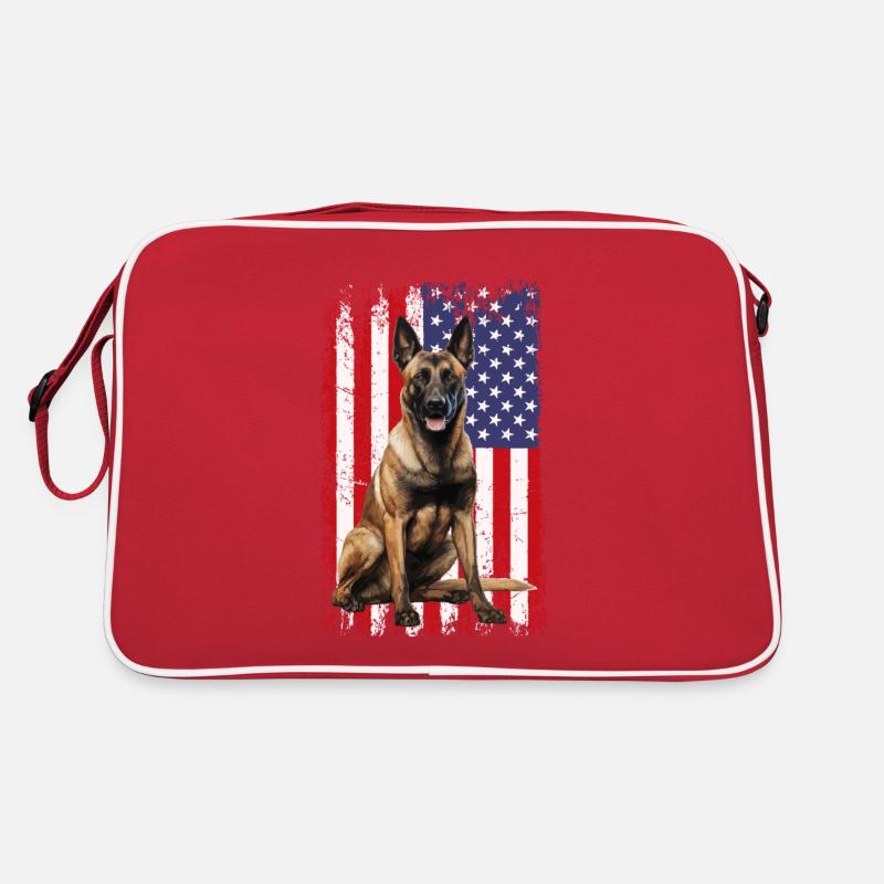 Belgian Malinois Retro Tasche
