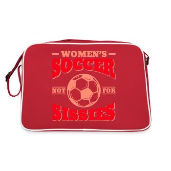 Soccer féminin, Football féminin, Football féminin - Sac Retro - rouge/blanc - Dos