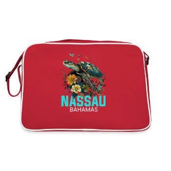 bahamas bahamian - Retro Tasche - Rot/Weiß - Hinten