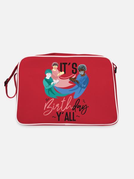 LD Labour And Delivery Nurse - Retro Bag - red/white - Back