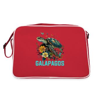 Îles Galápagos, équateur Galápagos - Sac Retro - rouge/blanc - Dos