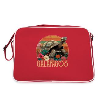 Îles Galápagos, équateur Galápagos - Sac Retro - rouge/blanc - Dos