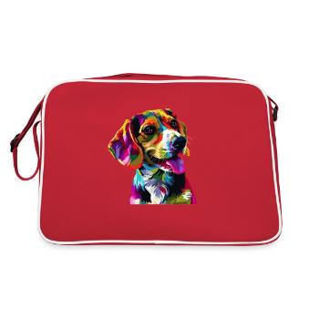 beagle Beagle coloré - Sac Retro - rouge/blanc - Dos