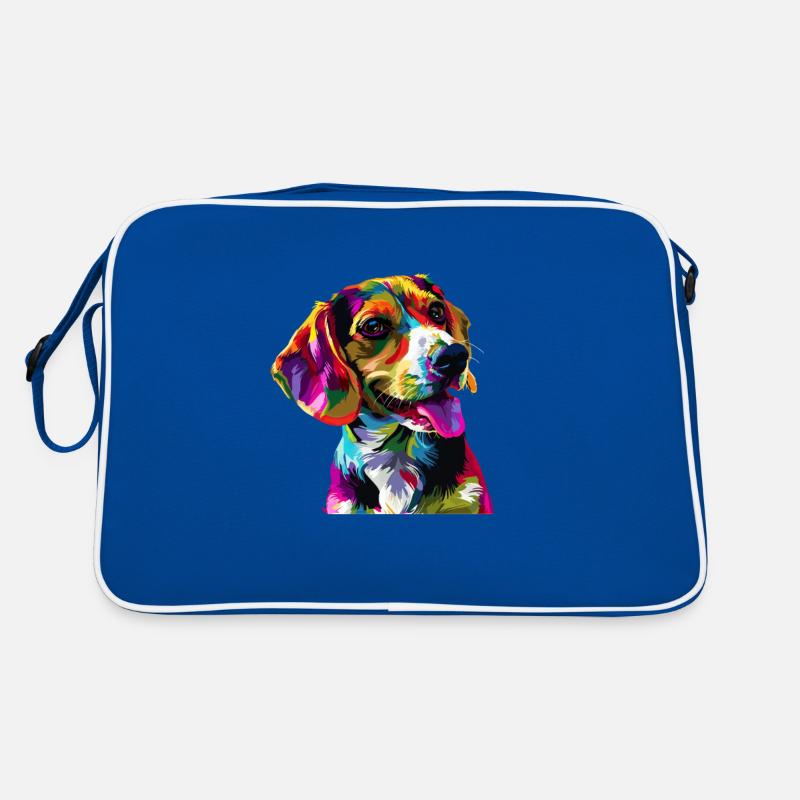 beagle Beagle coloré Sac Retro