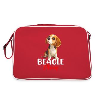 beagle maman beagle - Sac Retro - rouge/blanc - Dos