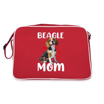 beagle maman beagle - Sac Retro - rouge/blanc - Dos