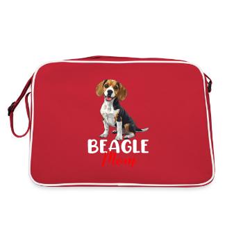 beagle maman beagle - Sac Retro - rouge/blanc - Dos