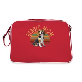 beagle maman beagle - Sac Retro - rouge/blanc - Dos