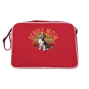 beagle maman beagle - Sac Retro - rouge/blanc - Dos