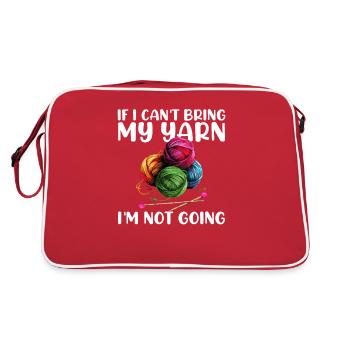 Yarn Knitting - Retro Bag - red/white - Back