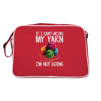 Yarn Knitting - Retro Bag - red/white - Back