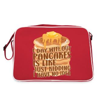 Amoureux des crêpes Les enfants Une journée sans - Sac Retro - rouge/blanc - Dos