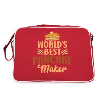 Pancake Lover Kids World's Best - Retro Bag - red/white - Back