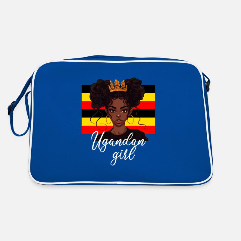 Uganda flag, american ugandan Retro Tasche