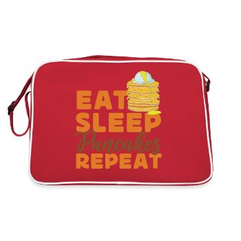 Les enfants amoureux des crêpes mangent le sommeil - Sac Retro - rouge/blanc - Dos