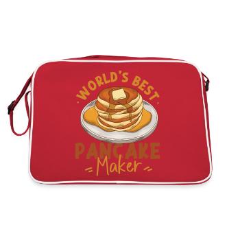 Pancake Lover Kids World's Best - Retro Bag - red/white - Back