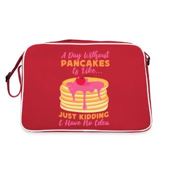 Amoureux des crêpes Les enfants Une journée sans - Sac Retro - rouge/blanc - Dos