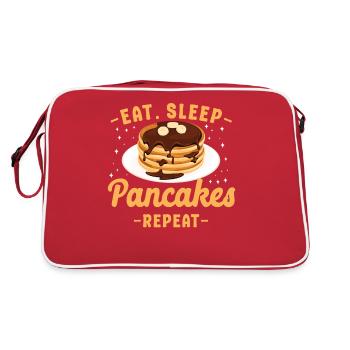 Les enfants amoureux des crêpes mangent le sommeil - Sac Retro - rouge/blanc - Dos
