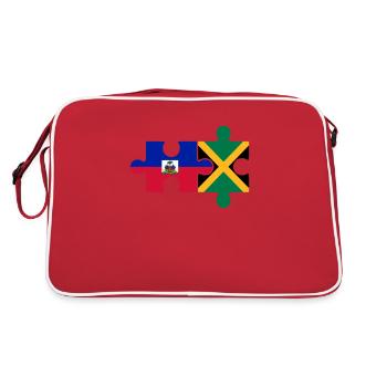 jamaican haitian Jamaica - Retro Tasche - Rot/Weiß - Hinten