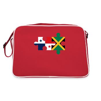 jamaican panama Jamaica - Retro Tasche - Rot/Weiß - Hinten