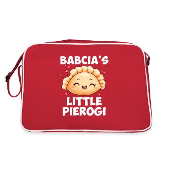 Babcia Little Pierogi - Retro Tasche - Rot/Weiß - Hinten