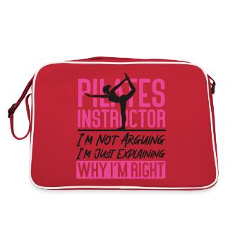 Instructeur de Pilates Professeur de Pilates - Sac Retro - rouge/blanc - Dos