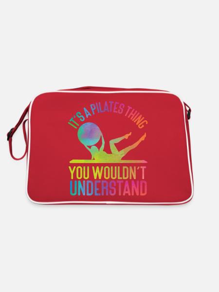 Instructeur de Pilates Enseignant - Sac Retro - rouge/blanc - Dos