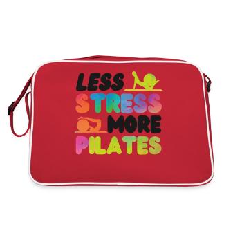 Pilates Instructor Teacher - Retro Tasche - Rot/Weiß - Hinten