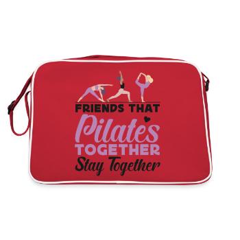 Pilates Instructor Teacher Friends - Retro Bag - red/white - Back