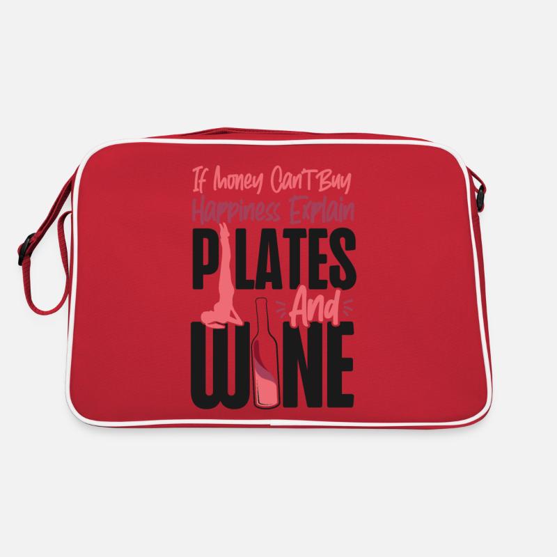 Pilates Instructor Teacher Wine If Retro Tasche