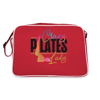 Pilates Instructor Teacher - Retro Tasche - Rot/Weiß - Hinten