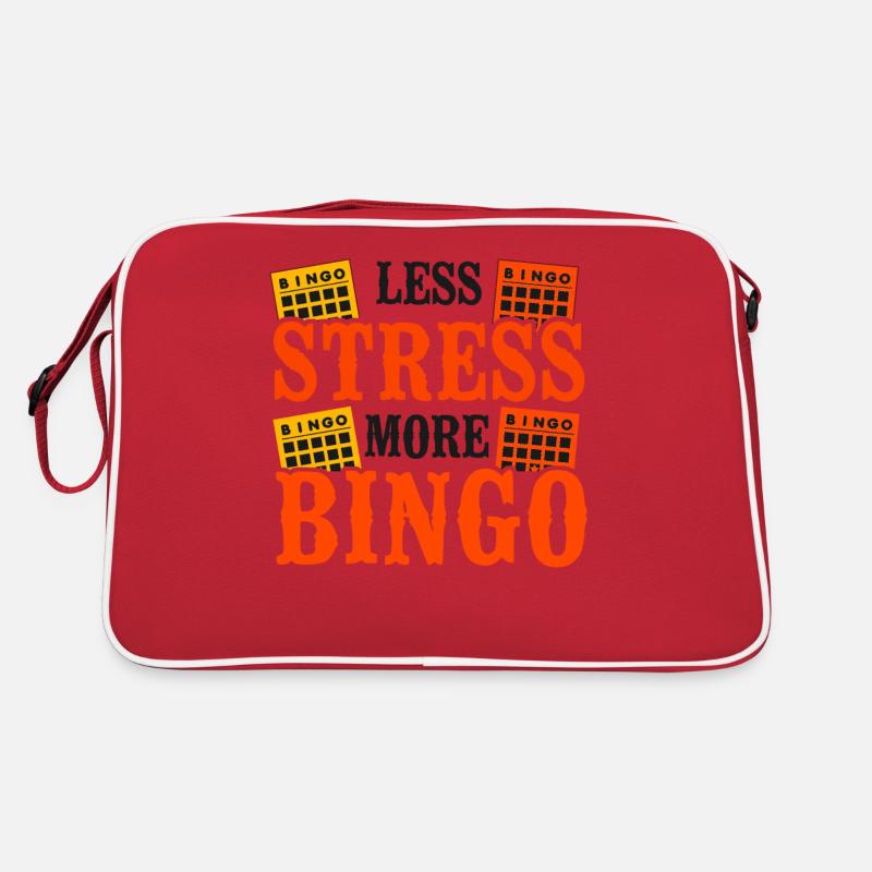 Joueur de bingo Moins de stress Plus Sac Retro